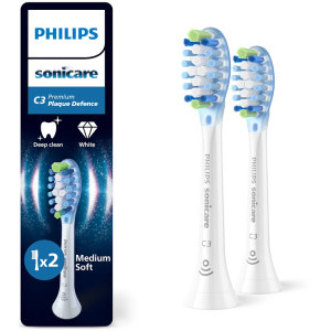 Philips Sonicare Rezerve periuta de dinti electrica Premium Plaque Defence HX9042/87 Alb, 2 buc