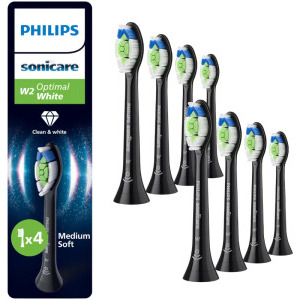 Philips Sonicare Rezerve periuta de dinti electrica Optimal White HX6068/88 Negru, 8 buc