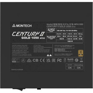 Montech Century II, 80+ Gold, 1050W