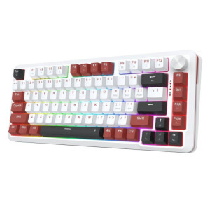 Redragon Stormhunter Alba RGB Switch-uri Magnetice Redragon Roz Mecanica