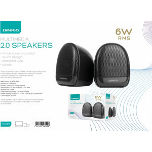 Omega Boxa OGG163, 2.0, 6W RMS, Black