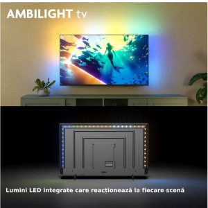 Philips Smart TV 50PUS8010/12 Seria PUS8010/12 126cm 4K UHD HDR Ambilight pe 3 laturi