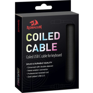 Redragon Coiled Aviator USB-C Black