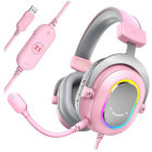 Casti Gaming Fifine H6P Pink