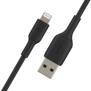 Belkin BoostCharge USB Male la Lightning Male 0.15m, Black