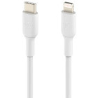 Cablu de date / adaptor Belkin BoostCharge, USB-C Male la Lightning Male, 1m, White