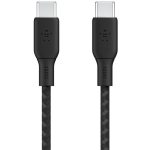 Belkin BoostCharge Braided, USB-C Male la USB-C Male, 100W 3m, Black