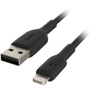 Belkin BoostCharge, USB-C Male la Lightning Male, 1m (2 buc.), Black