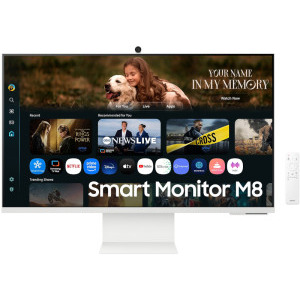 Monitor LED Samsung Smart M8 LS32FM801UUXDU 32 inch UHD VA 4 ms 60 Hz Webcam USB-C HDR