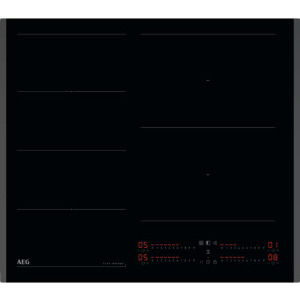 Plita incorporabila AEG TI64IG00FB, Inductie, 4 zone de gatit, PowerBoost, FlexiBridge, PowerSlide, Hob2Hood, 60 cm, Negru