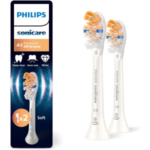 Philips Sonicare Rezerve periuta de dinti electrica Premium All-in-One HX9092/87 Alb, 2 buc
