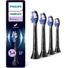 Philips Sonicare Rezerve periuta de dinti electrica Sensitive HX6054/88 Negru, 4 buc