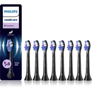 Philips Sonicare Rezerve periuta de dinti electrica Sensitive HX6058/88 Negru, 8 buc