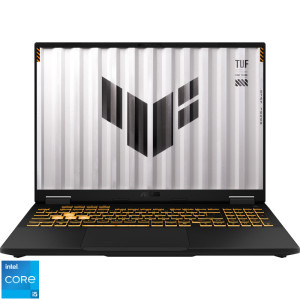 Laptop ASUS Gaming 16 TUF F16 FX608JPR, FHD+ 165Hz, Procesor Intel® Core™ i5 14450HX (20M Cache, up to 4.80 GHz), 16GB DDR5, 512GB SSD, GeForce RTX 5070 8GB, No OS, Jaeger Gray