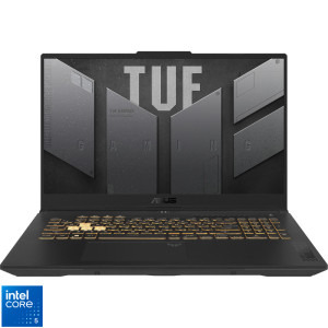 ASUS Gaming 17.3'' TUF F17 FX707VJB, FHD 144Hz, Procesor Intel® Core™ 5 210H (12M Cache, up to 4.80 GHz), 16GB DDR5, 512GB SSD, GeForce RTX 3050 6GB, No OS, Mecha Gray