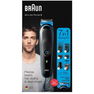Braun MGK3245 7 in 1, Lavabil + Aparat de ras Gillette Flexball