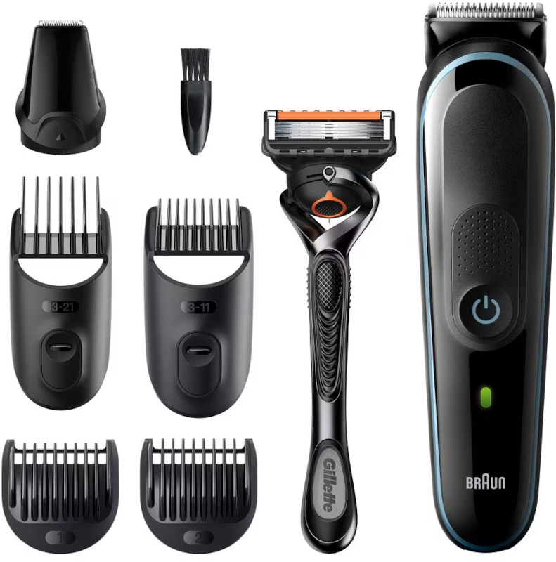 Aparat de tuns Braun 7-in-1 MGK5345 + Aparat de ras Gillette ProGlide