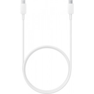 Cablu de date / adaptor Samsung USB-C Male la USB-C Male, 1 m, White, amperaj maxim suportat 5A