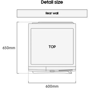 Samsung DV90T7240BH/S7, Pompa de caldura, 9 kg, Clasa C, Digital Inverter, Optimal Dry, Air Wash, AI Control, SmartThings, Alb