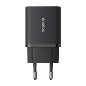 Baseus Cube, Quick Charge 30W, 1x USB-C, 2x USB, Black