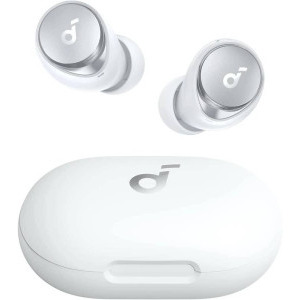 Anker In-Ear, Soundcore Space A40, Multipoint, ANC, Hi-Res, incarcare Wireless, White