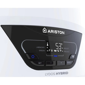 Ariston electric cu pompa de caldura LYDOS HYBRID WI-FI 100, 100 L, 1200 W