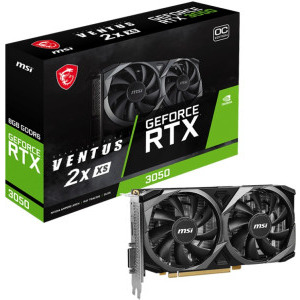 GeForce RTX 3050　8GB Placa video MSI GeForce RTX 3050 VENTUS 2X XS OC 8GB GDDR6 128-bit