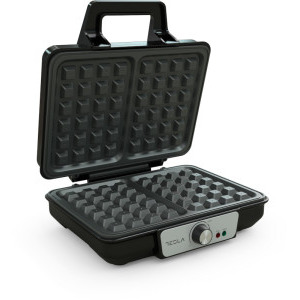 Tesla Aparat de facut gofre, Waffle-maker WM200BX, 1000W, Negru/Argintiu