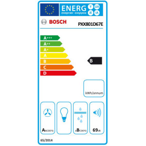 Bosch PXX801D67E, Inductie, 4 zone de gatit, Hota integrata, 2 Flex Zone, Putere de absorbtie 500 m3/h, 80 cm, Negru