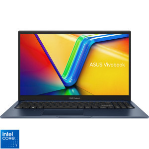 Laptop ASUS 15.6 Vivobook 15 X1504VA, FHD, Procesor Intel® Core™ 7 150U (12M Cache, up to 5.40 GHz), 16GB DDR4, 512GB SSD, Intel Graphics, No OS, Quiet Blue
