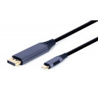 Adaptor Gembird 3.0 USB-C Male - DisplayPort Male, 1.8m, gri