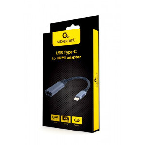 Gembird 3.0 USB-C Male - HDMI Female, 0.15m, gri