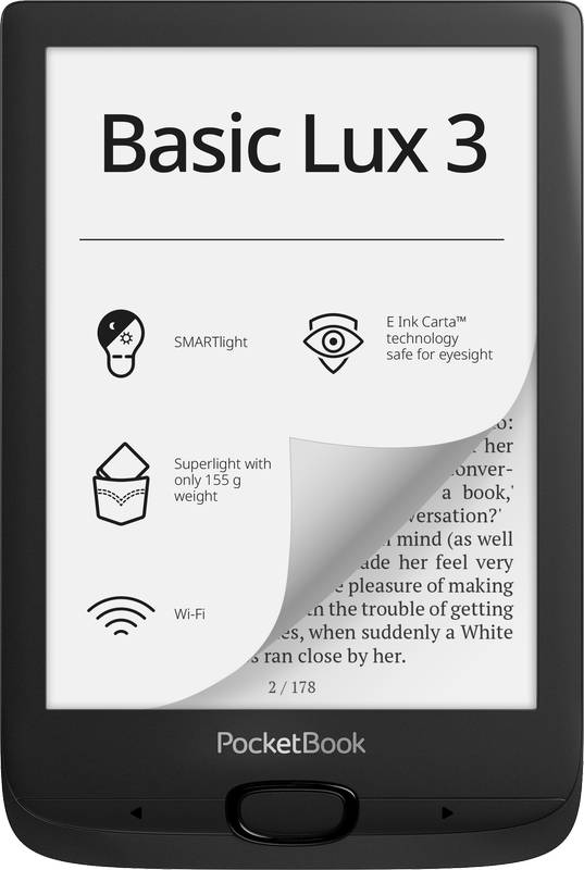 E-book Reader PocketBook Basic Lux 3 Black