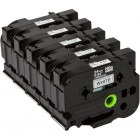 Brother Banda Laminata 24 mm black on white 5-Pack