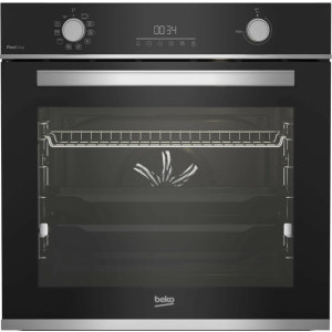 Cuptor incorporabil Beko BBIM13300XMPSEF, Electric, 72 L, Autocuratare pirolitica, FlexiCrisp, AEROperfect, SteamShine, Grill, 3D Cooking, SoftClose, Rafturi telescopice, Clasa A+, Negru