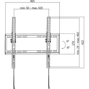 Logilink BP0010, 32 - 55 inch, negru