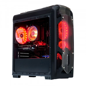 Gaming Viking X, AMD Ryzen 7 2700X 3.7GHz, 16 thread-uri, 16GB DDR4, 1TB HDD + 120GB SSD, RX 570, Iluminare RGB