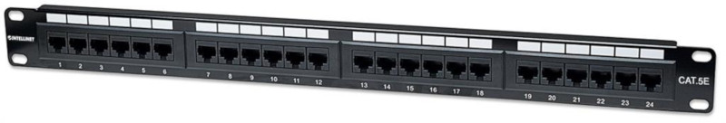 Accesoriu retea Intellinet Cat5e Patch Panel 24-Port