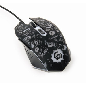 Gembird MUS-6B-GRAFIX-01 Wired Black