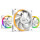 Ventilator be quiet! LIGHT WINGS White RGB 120mm PWM Three Fan Pack