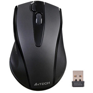 Mouse A4Tech G9-500FS-BK Silent Click Wireless Black