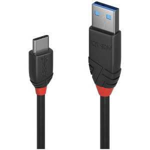 LINDY Black Line USB 3.2 Male tip A - USB 3.2 Male tip C, 1.5m, negru