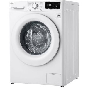 LG F4WV308N3E, 8 kg, 1400 RPM, Clasa C, Inverter Direct Drive, Smart Diagnosis, Alb