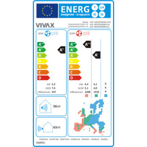 VIVAX M-Design, 18000 BTU, Clasa A++/A+, Wi-Fi Ready, Inverter, Golden Fin