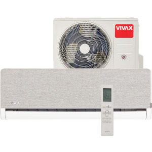 Aer conditionat VIVAX H+ Design Silver, 12000 BTU, Clasa A+++/A++, Wi-Fi Ready, Inverter, Golden Fin, Ionizator