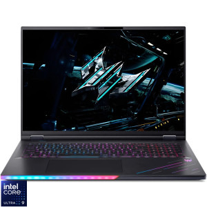 Laptop Acer Gaming 18 Predator Helios 18 AI PH18-73, WQXGA Mini LED 250Hz, Procesor Intel® Core™ Ultra 9 275HX (36M Cache, up to 5.40 GHz), 96GB DDR5, 1TB + 1TB SSD, GeForce RTX 5080 16GB, Win 11 Pro, Abyssal Black