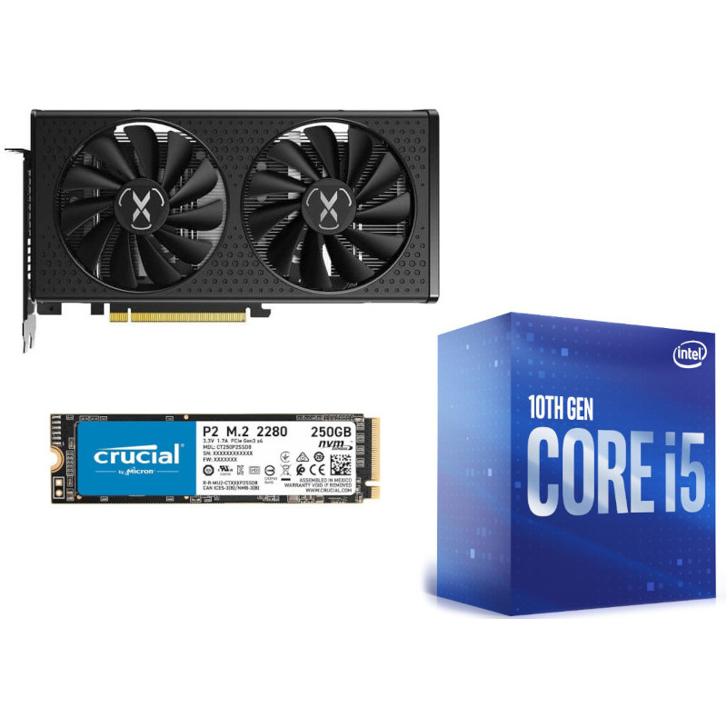 Placa video XFX Radeon RX 6600 Speedster SWFT 210 Core Gaming 8GB GDDR6 ...