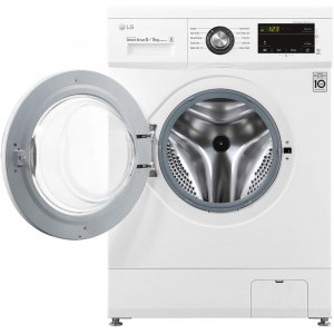 LG F4J3TM5WE, Spalare 8 kg, Uscare 5 kg, 1400 RPM, Clasa E, Direct Drive, Smart Diagnosis, Alb