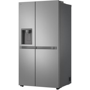 LG GSL40PYPE, 638 L, Clasa E, No Frost, Smart Inverter, LinearCooling, Smart Diagnosis, Dozator apa & gheata, Control electronic, 179 cm, Argintiu