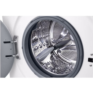 LG F4X1008NWK, 8 kg, 1400 RPM, Clasa A, Inverter Direct Drive, Steam, ThinQ, Alb